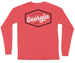 Georgia Script Patch Long Sleeve Tee