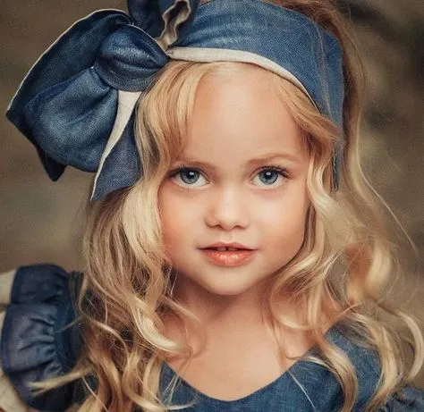 Girls Fly Sleeve Denim Dress   Headband Set - ONLY 4 LEFT !!!