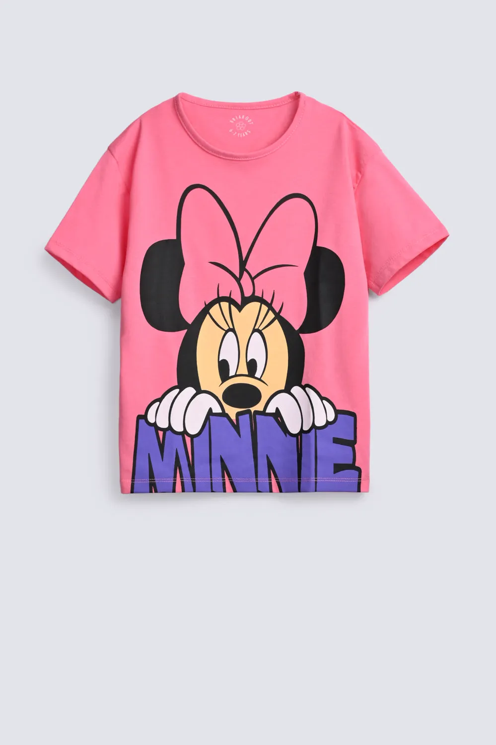 GIRLS MINNIE MOUSE DROP SHOULDER T SHIRT