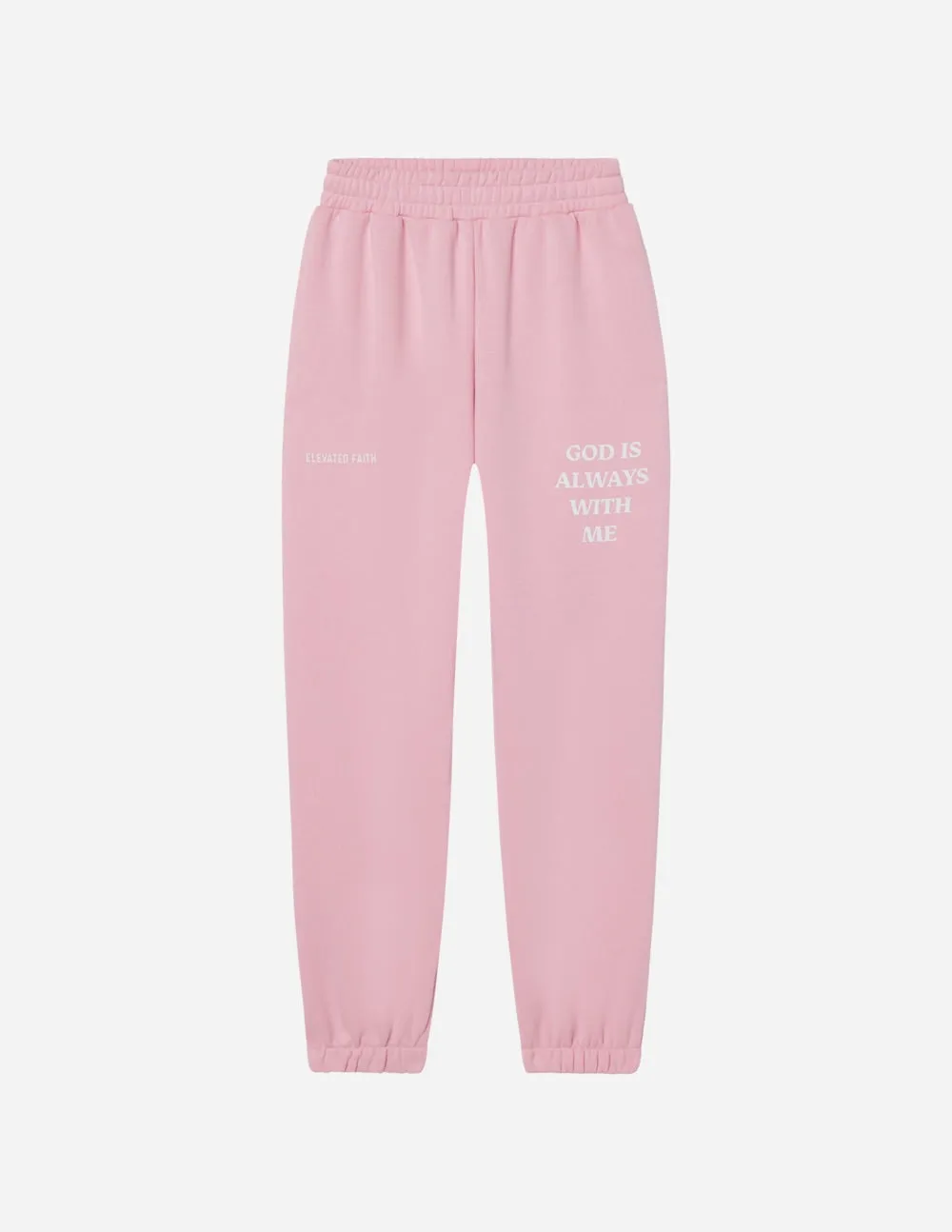 God Is Always With Me Pink Unisex Sweatpant