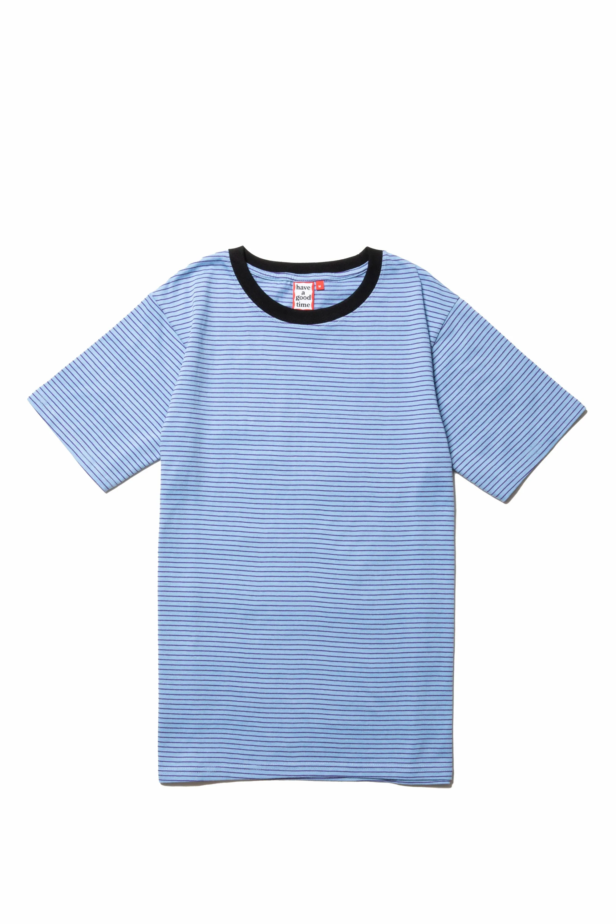 GOTHIC OLD ENGLISH SIDE LOGO STRIPED S/S TEE BLUE