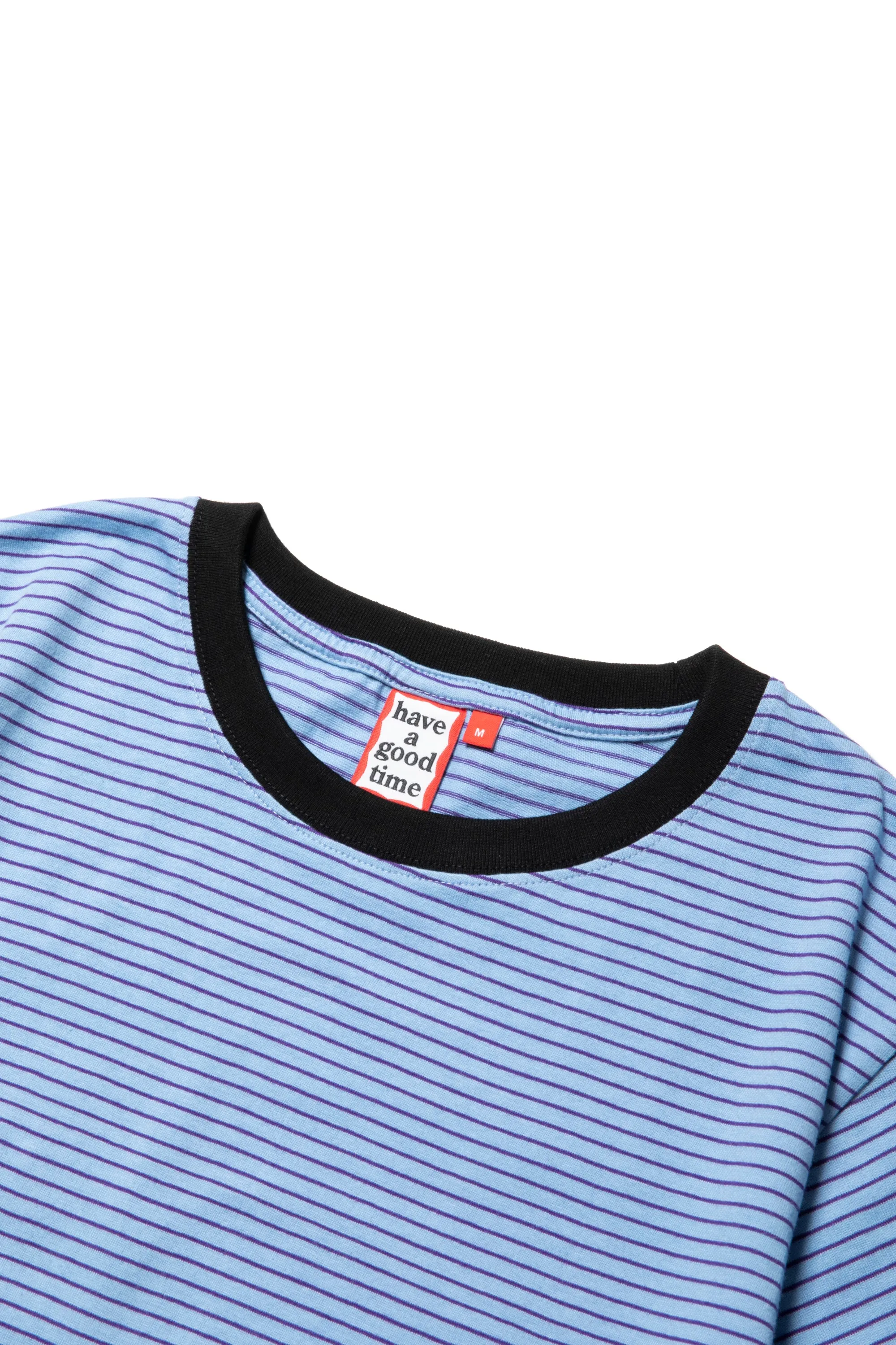 GOTHIC OLD ENGLISH SIDE LOGO STRIPED S/S TEE BLUE