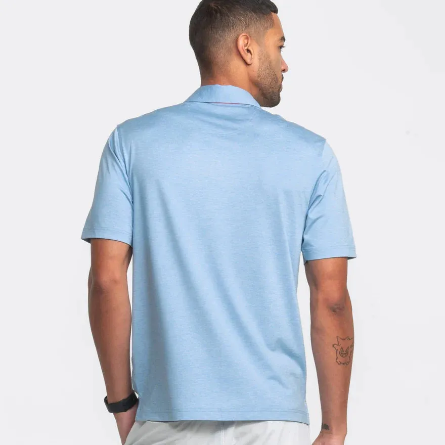 Grayton Heather Polo - Blue Dream