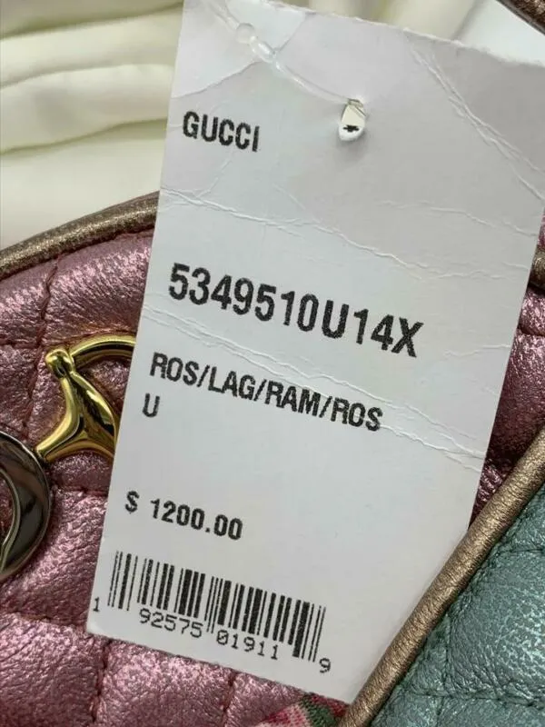 Gucci Mini Trapuntata Multicolor Leather Cross Body Bag