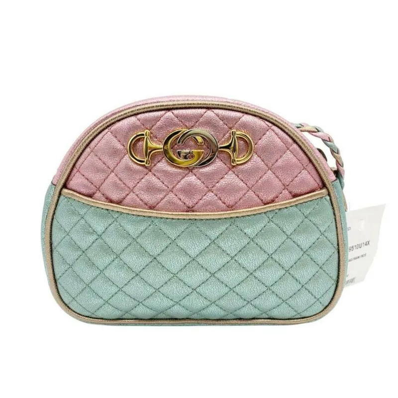 Gucci Mini Trapuntata Multicolor Leather Cross Body Bag