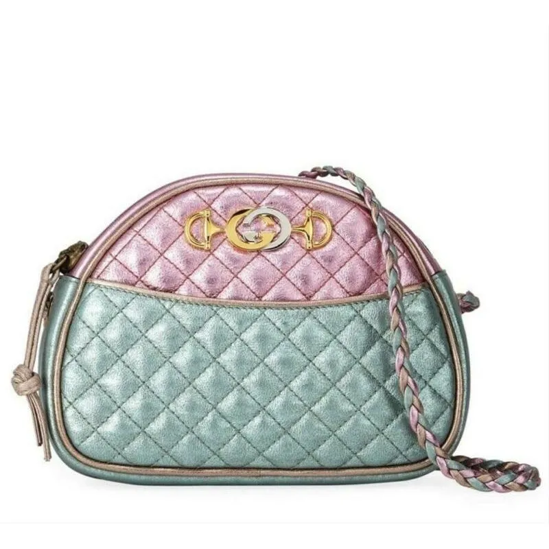 Gucci Mini Trapuntata Multicolor Leather Cross Body Bag