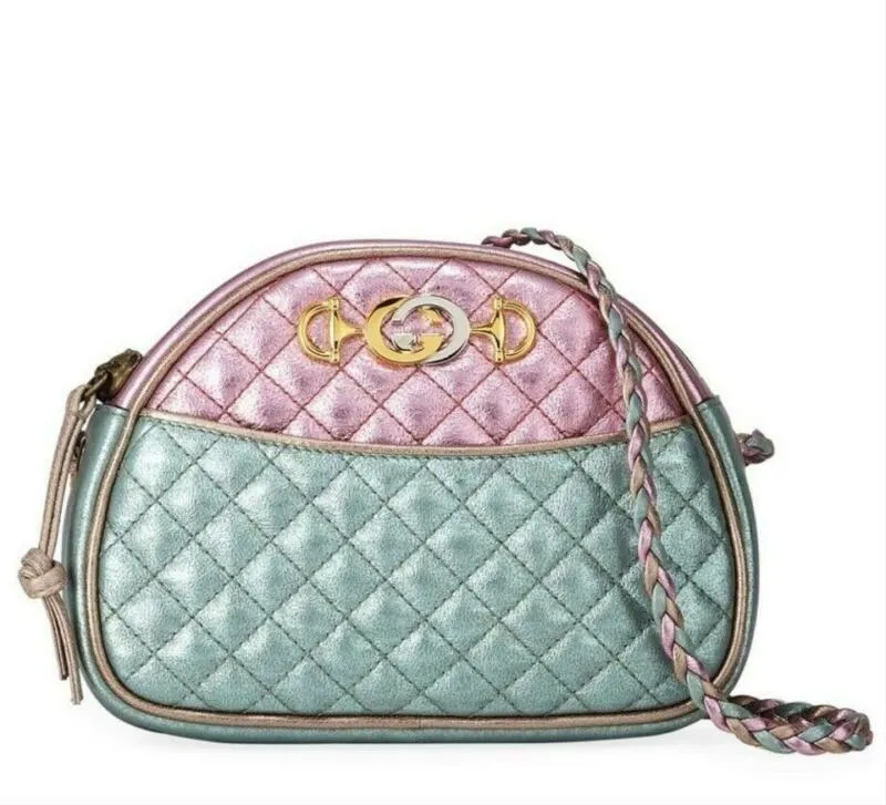 Gucci Mini Trapuntata Multicolor Leather Cross Body Bag