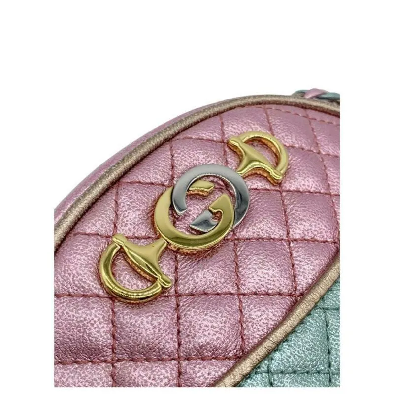 Gucci Mini Trapuntata Multicolor Leather Cross Body Bag