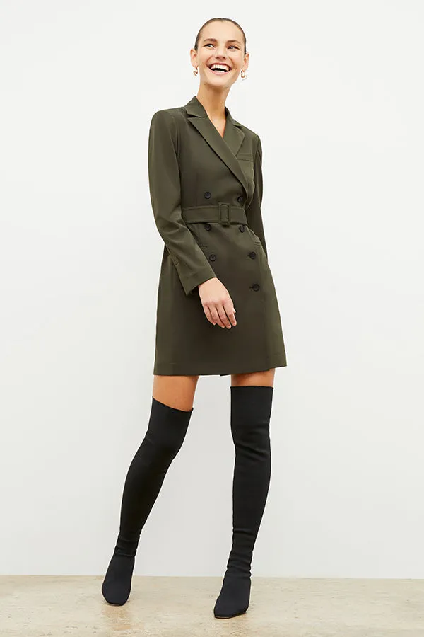 Gwynne Dress - OrigamiTech :: Olive