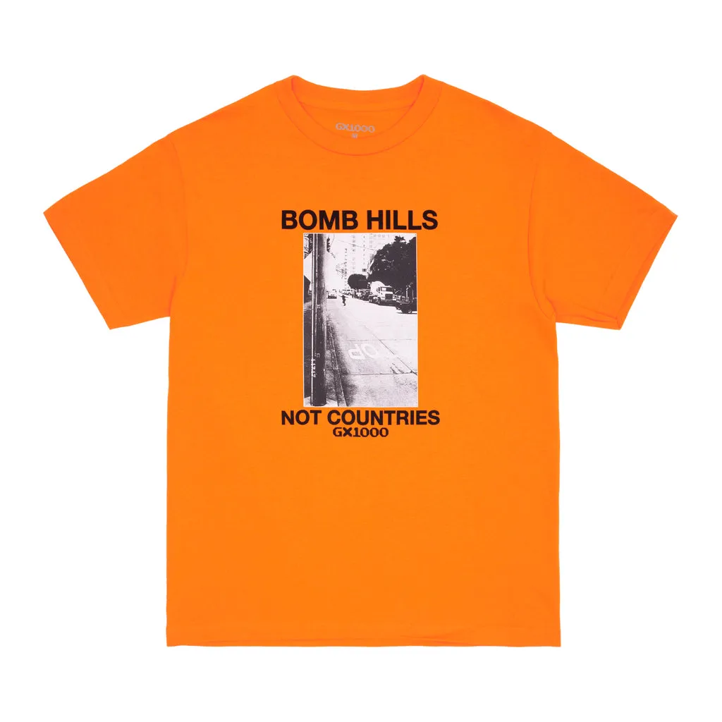 GX1000 Bomb Hills Not Countries Tee - Orange