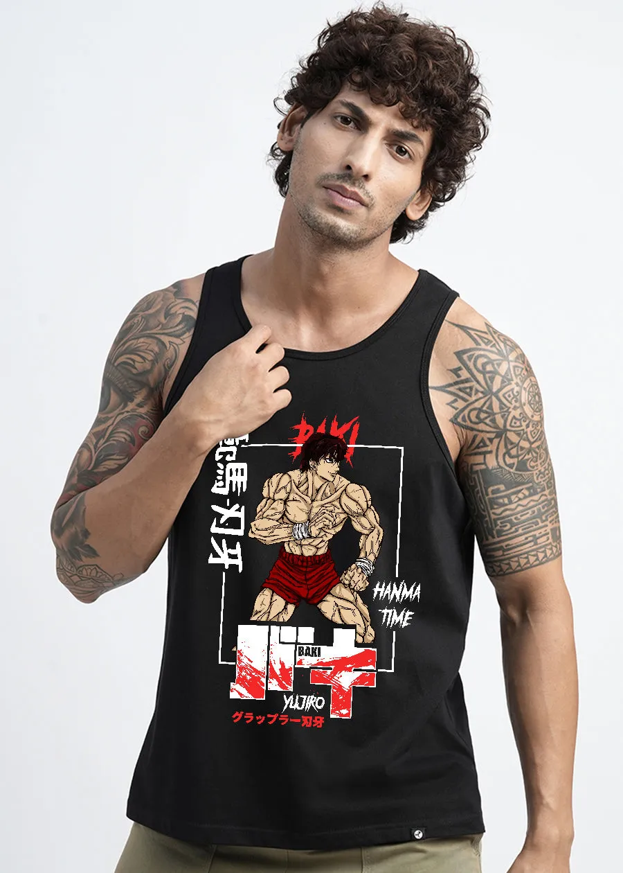 Hanma Yujiro Mens Printed Vest