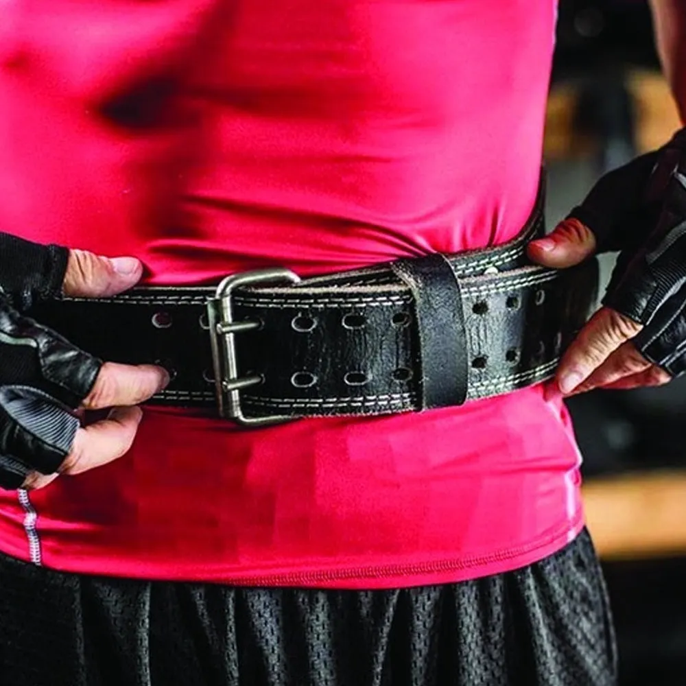 Harbinger 6" Padded Leather Weightlifting Belt