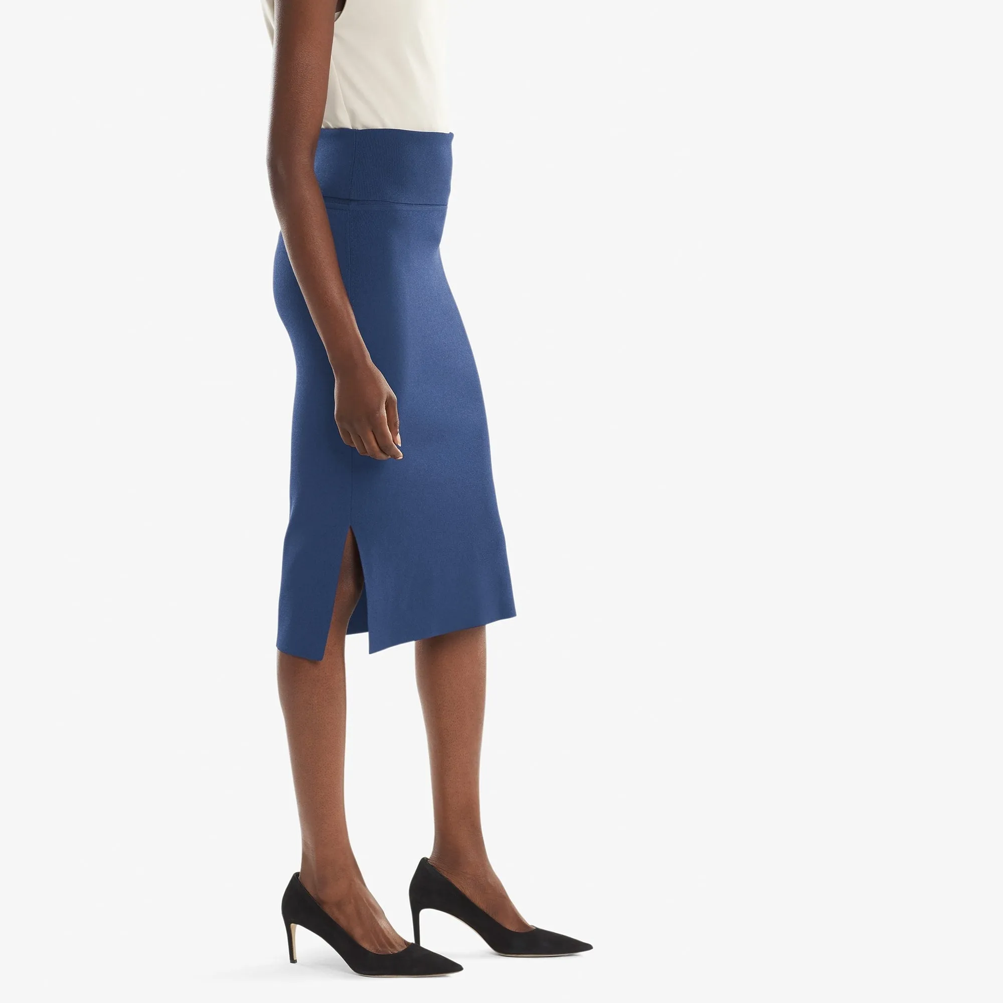 Harlem Skirt - Jardigan Knit :: Regent Blue