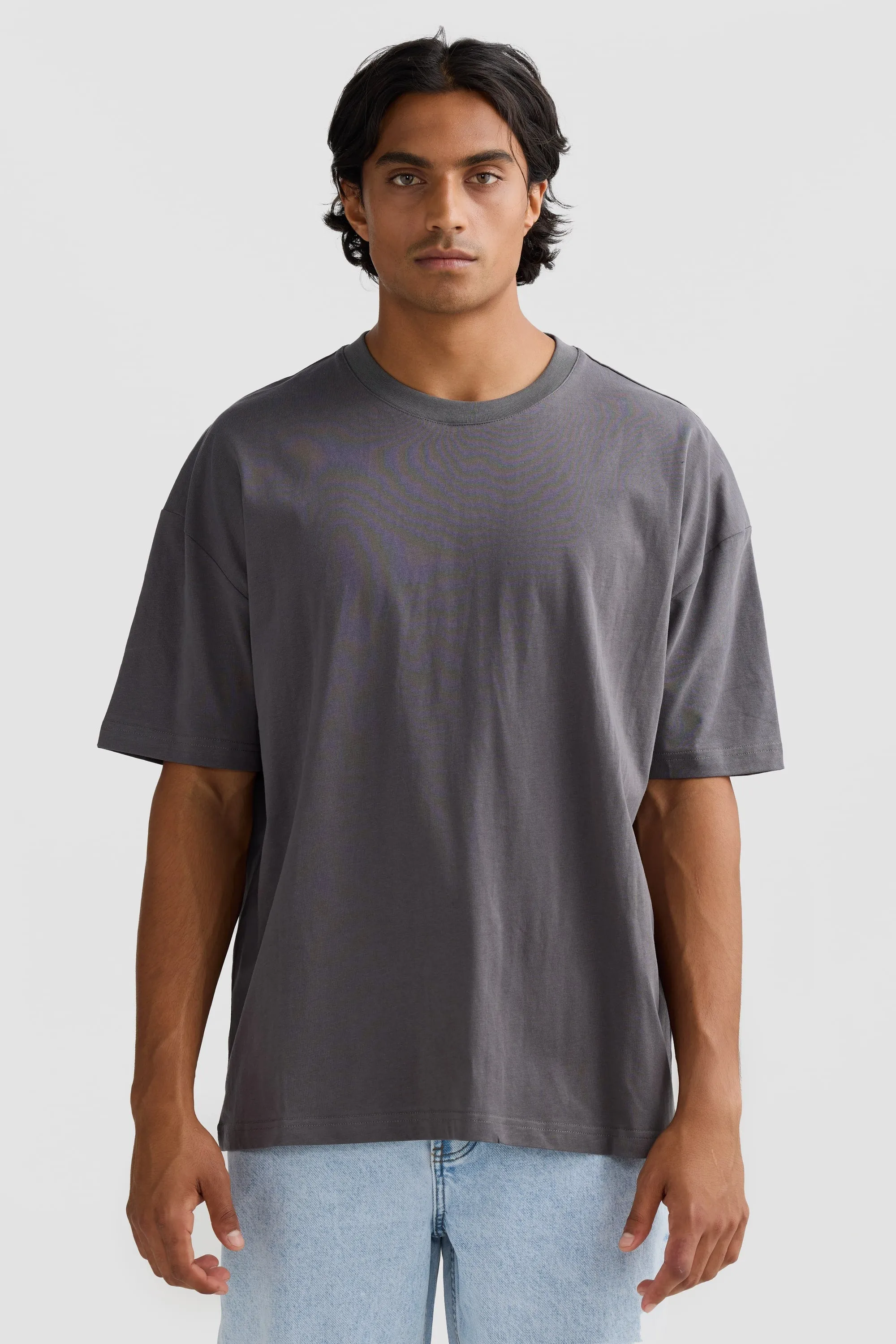 Henderson Box Fit T Shirt Charcoal