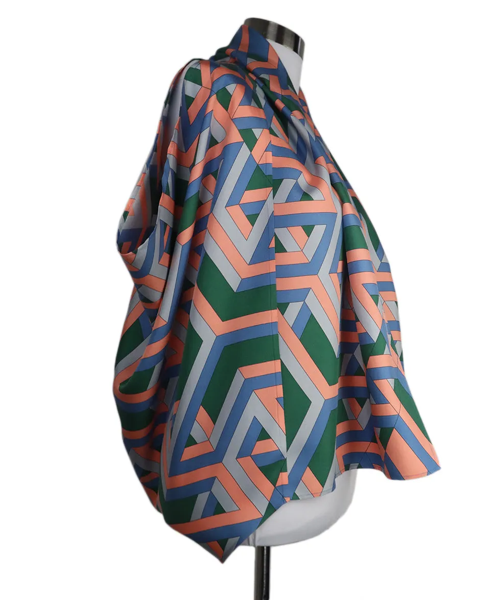 Hermes Multicolored Silk Shrug sz 4