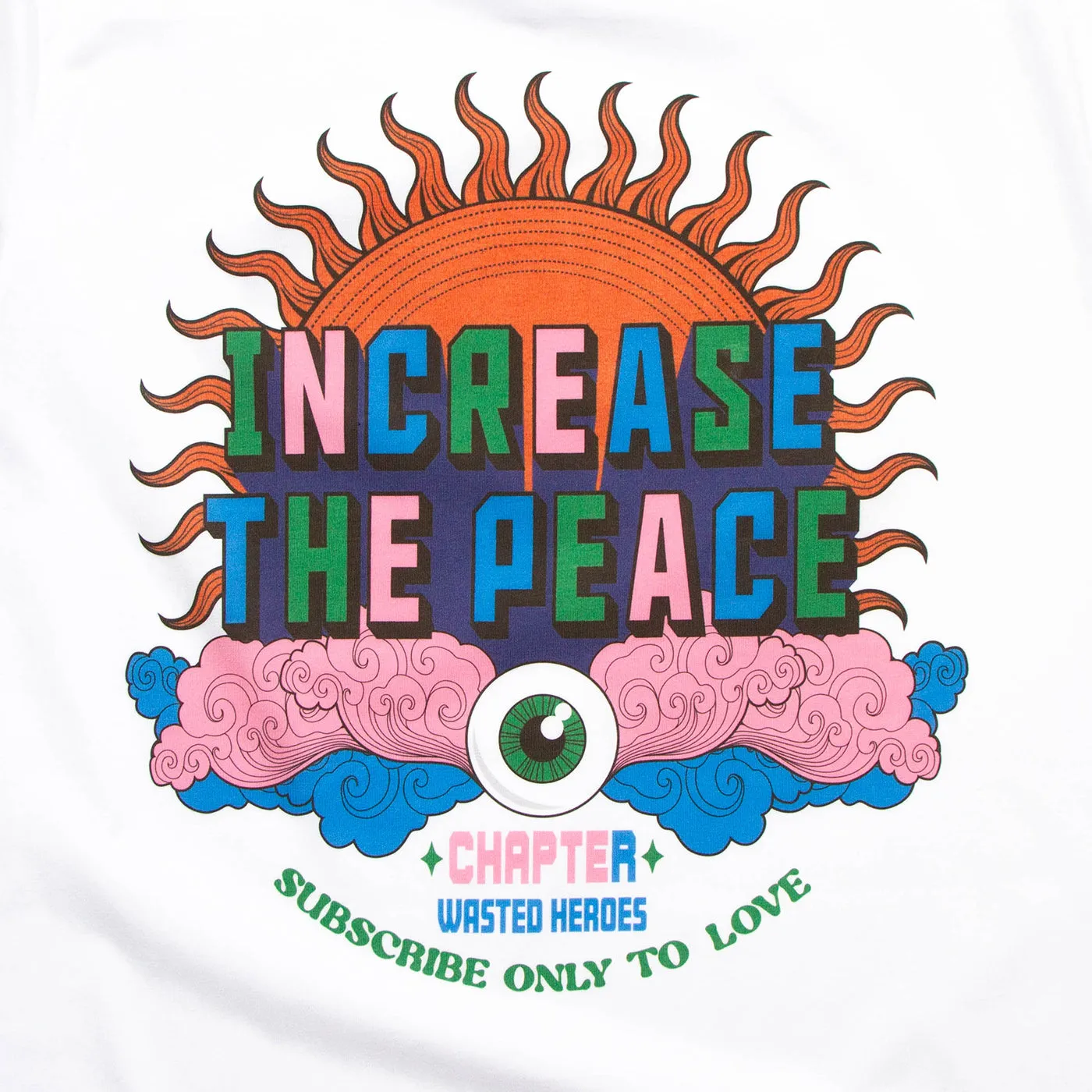 Increase The Peace Back Print - Tshirt - White