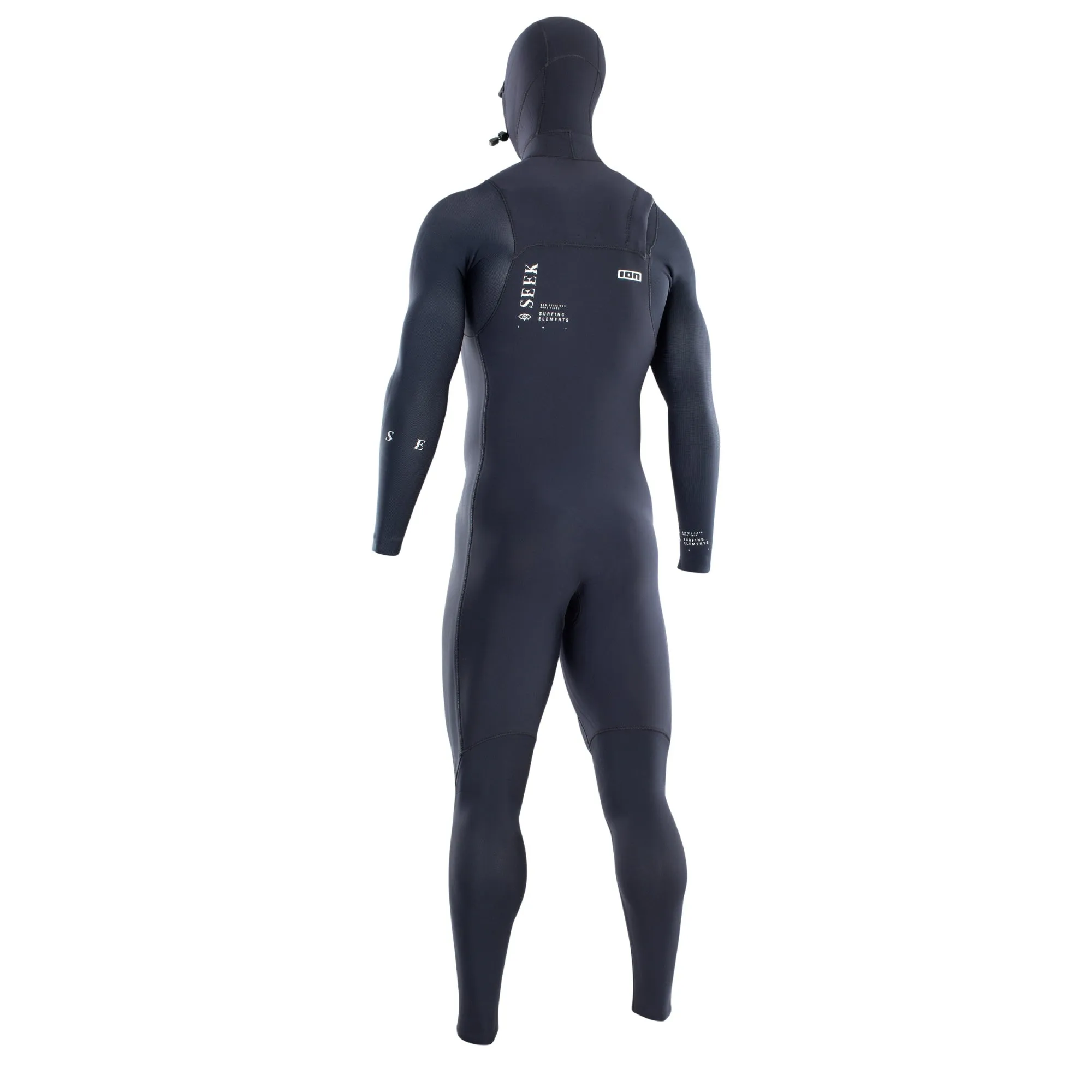 ION Mens Hooded Seek Amp Semidry 6/5mm Front Zip Wetsuit