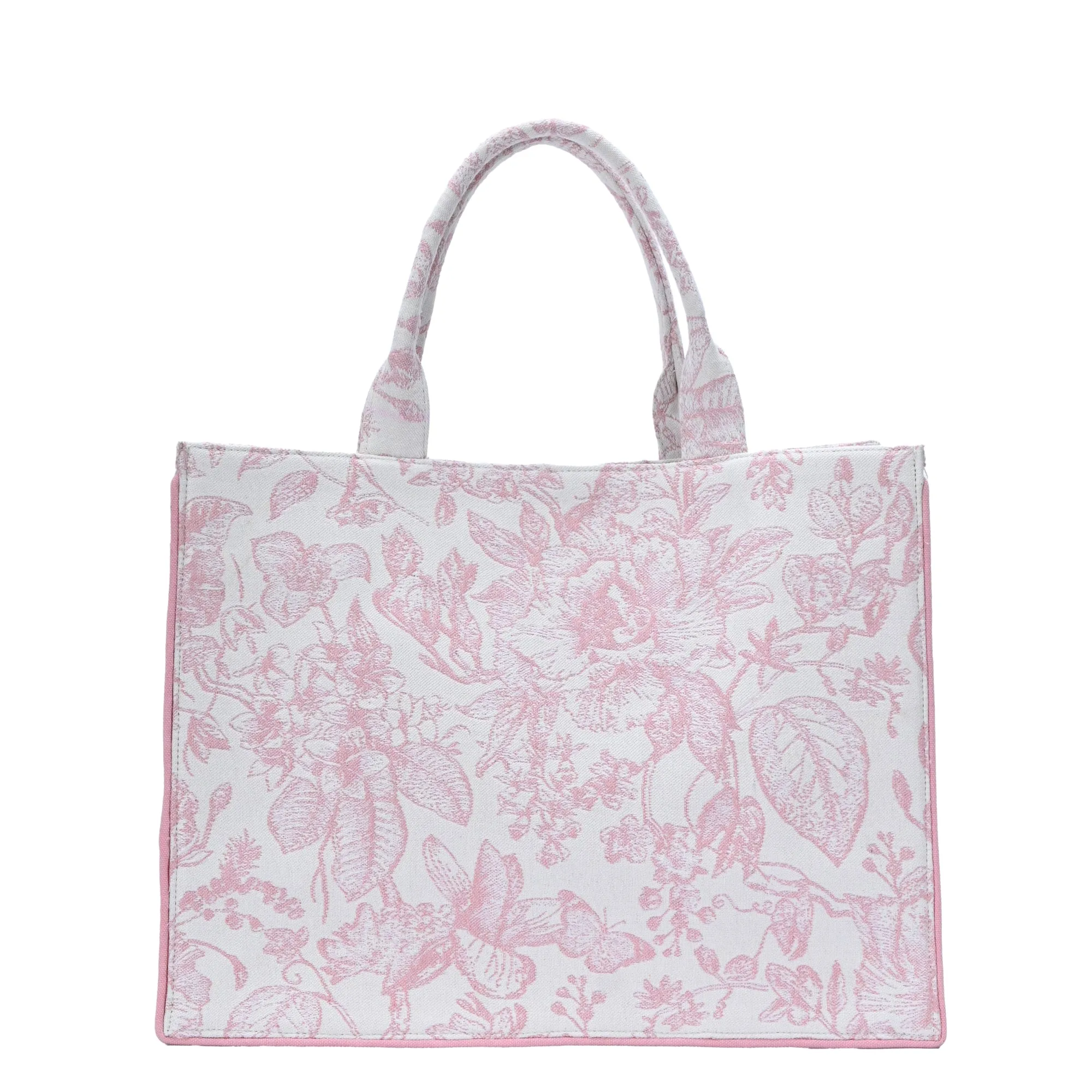 Isabella's Blossom Floral Jacquard Book Tote