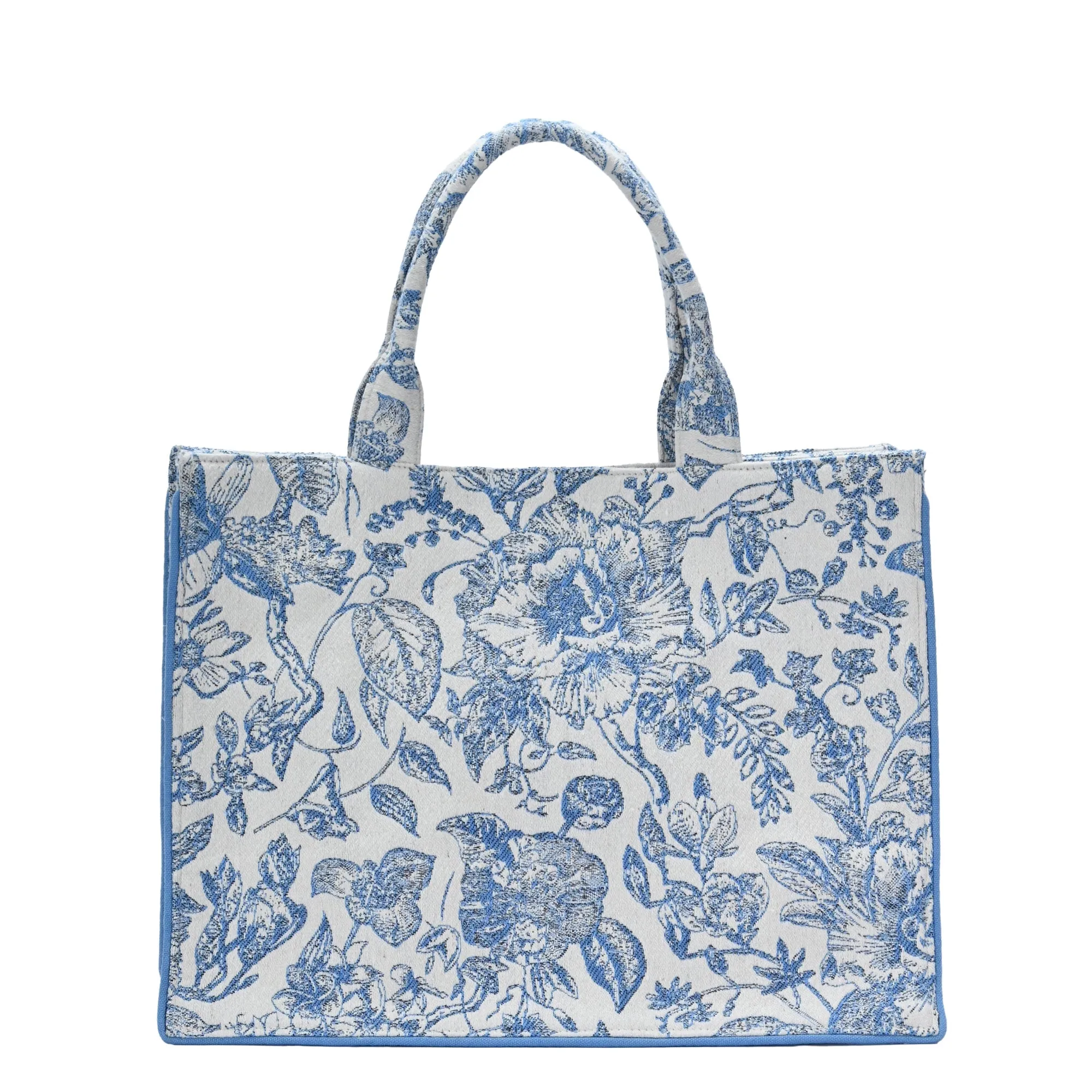 Isabella's Blossom Floral Jacquard Book Tote