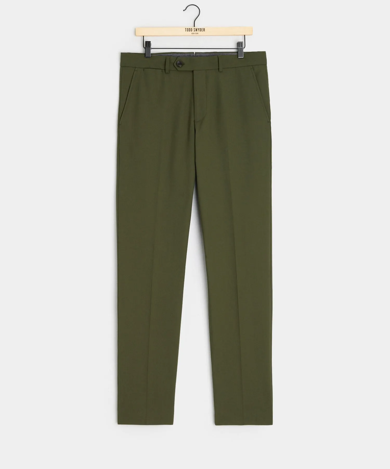 Italian Cotton Sutton Trouser in Olive