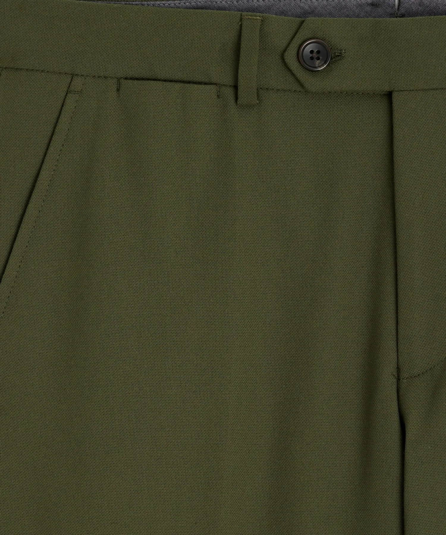 Italian Cotton Sutton Trouser in Olive