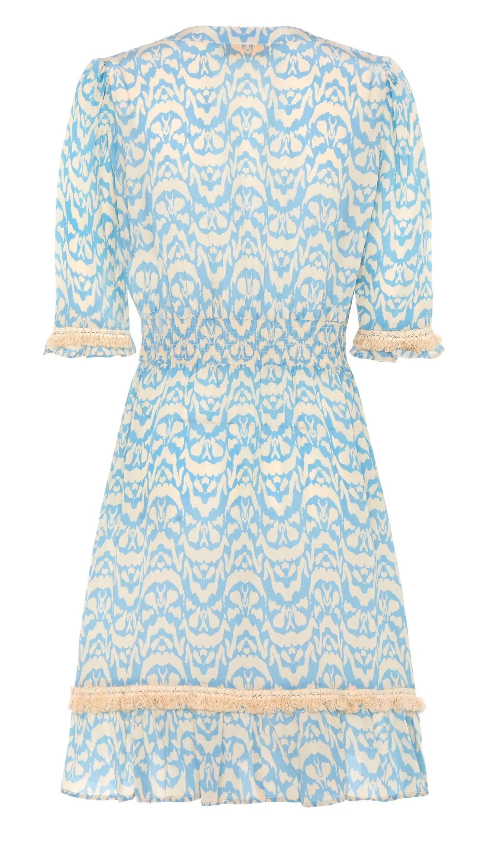 Izzy - Pale Blue and Cream Summer Dress