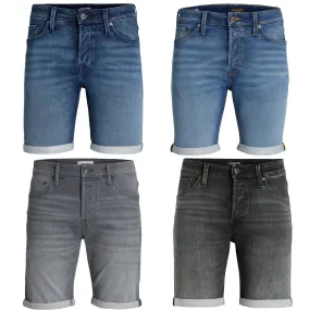 Jack & Jones Mens 'JJIRICK JJICON' Denim Shorts Regular Fit