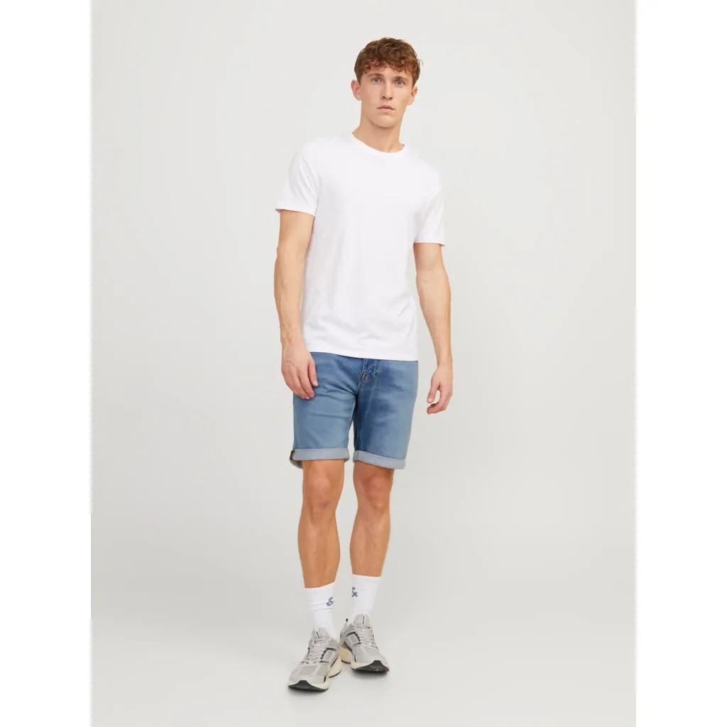 Jack & Jones Mens 'JJIRICK JJICON' Denim Shorts Regular Fit