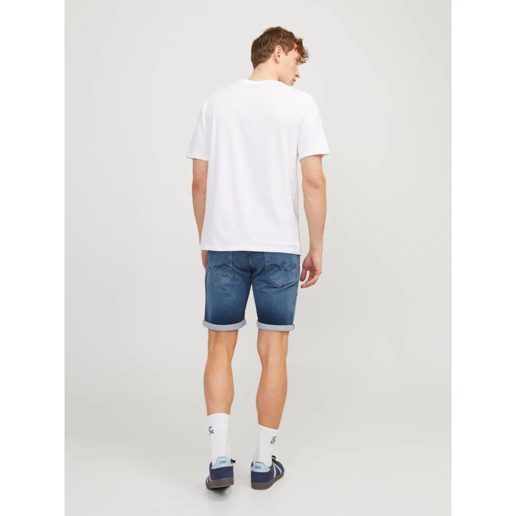 Jack & Jones Mens 'JJIRICK JJICON' Denim Shorts Regular Fit