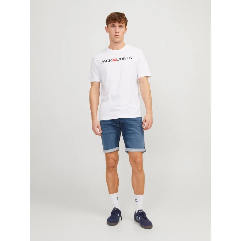 Jack & Jones Mens 'JJIRICK JJICON' Denim Shorts Regular Fit