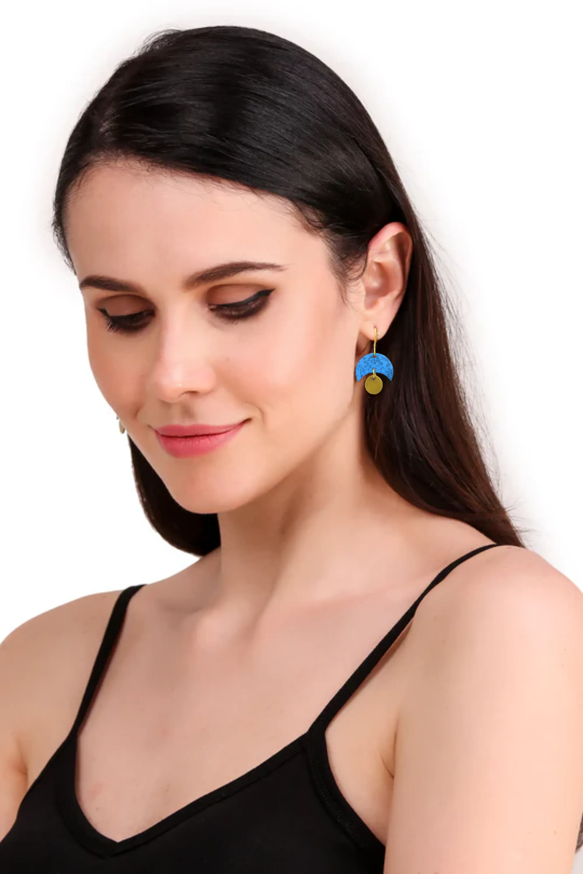 Jaya earrings, blue