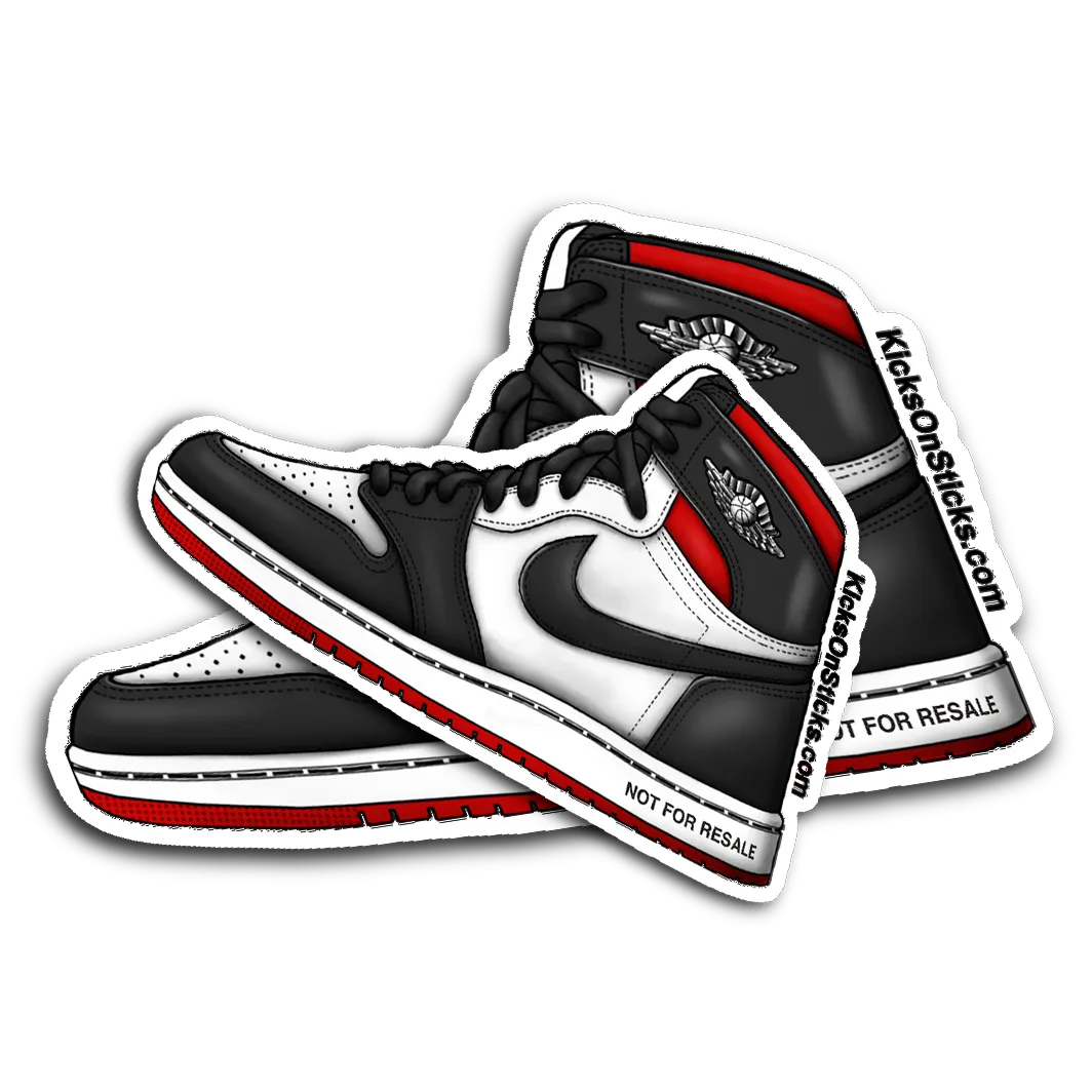 Jordan 1 "Not For Resale Red" Sneaker Sticker