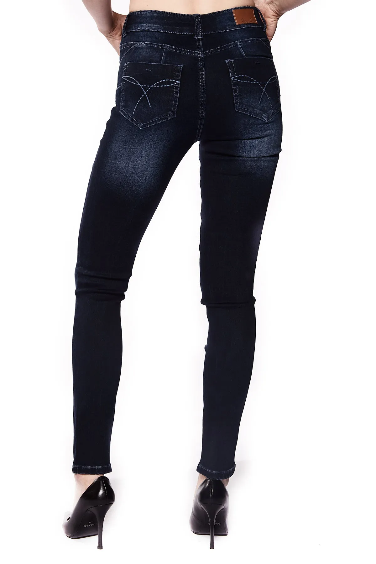 JOY - Regular Rise Skinny - Tinted Dark Indigo Rinse