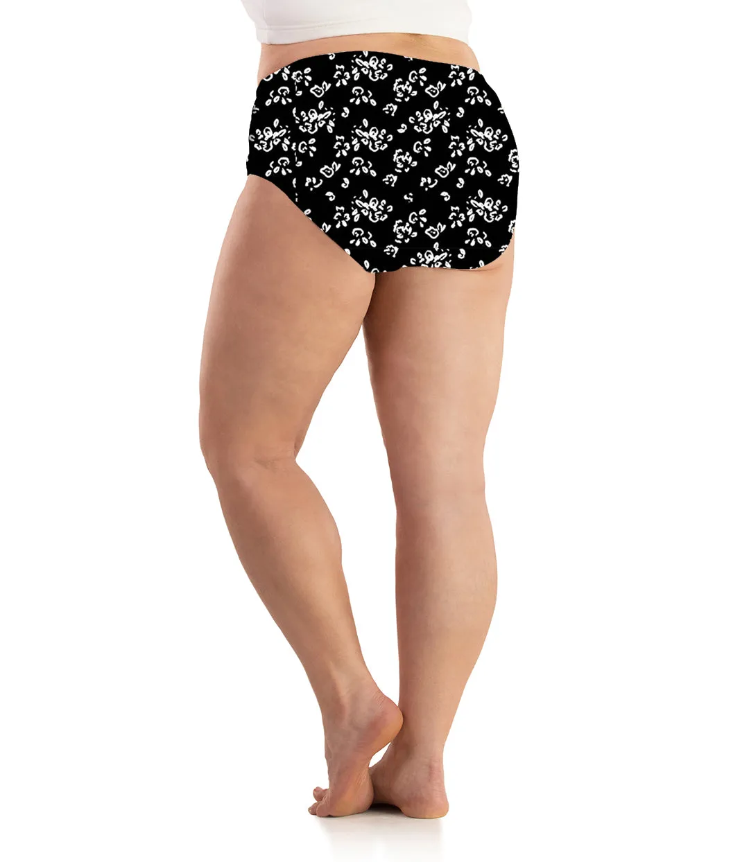 Junowear Cotton Stretch Classic Brief Fresh Gardenia Print