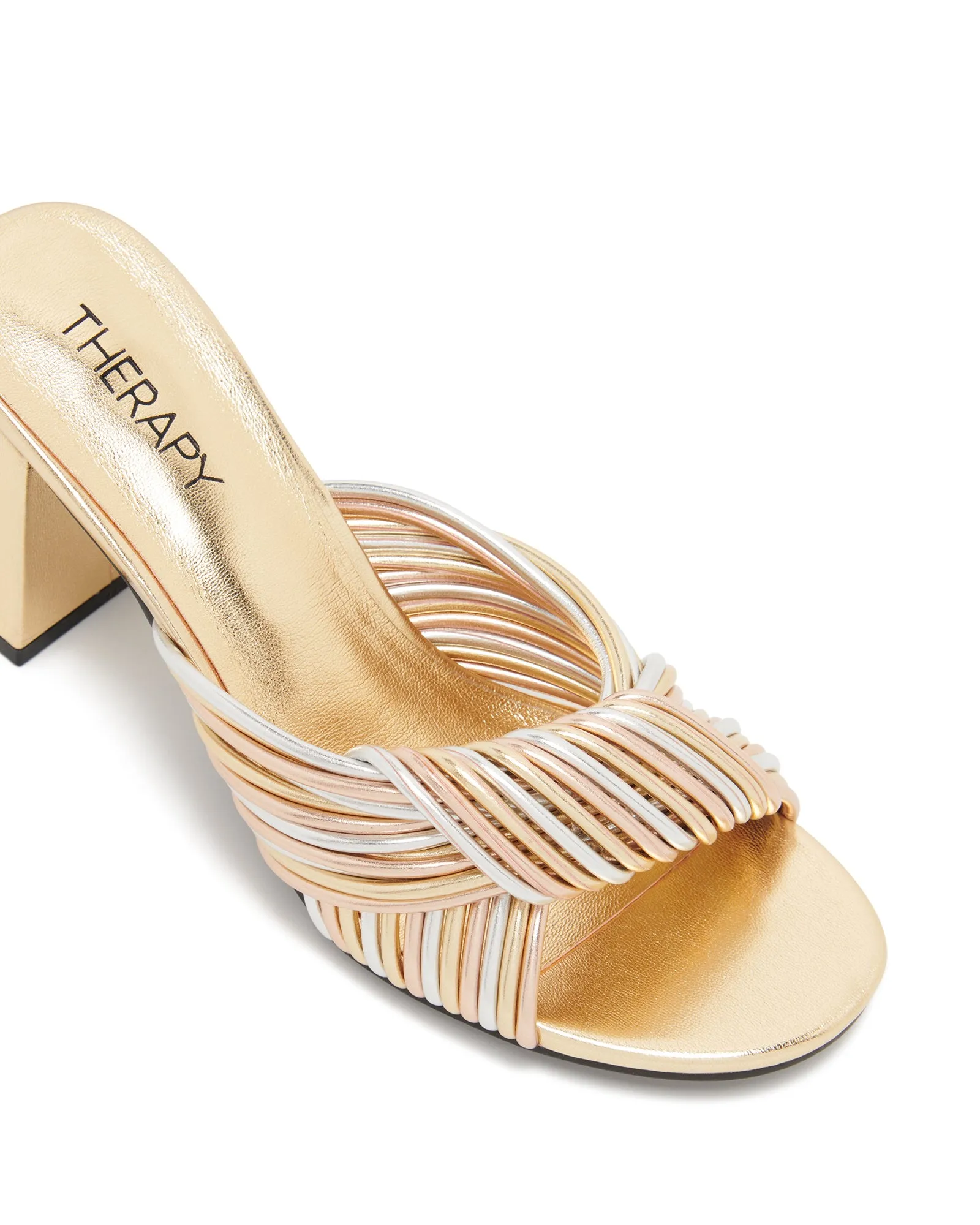 Kaylee Heel Gold Metallic