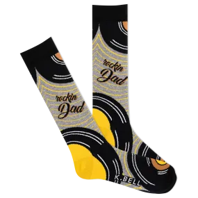 K.Bell Men's Rockin' Dad Crew Sock