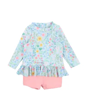 KELSEY LS RASH TOP SUNSUIT