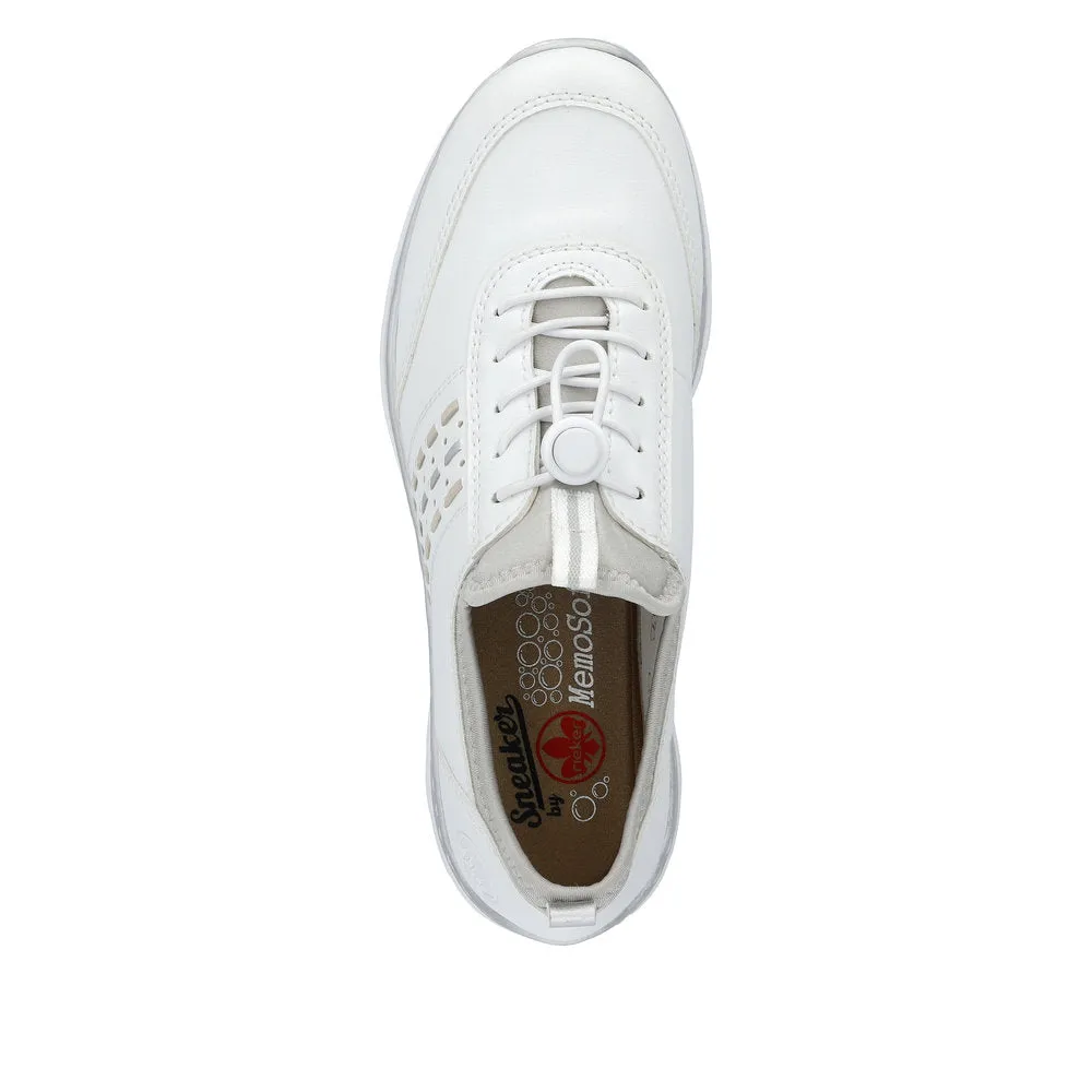 Ladies Rieker Lace Up Shoe White/Combination Style L3259-80 sale