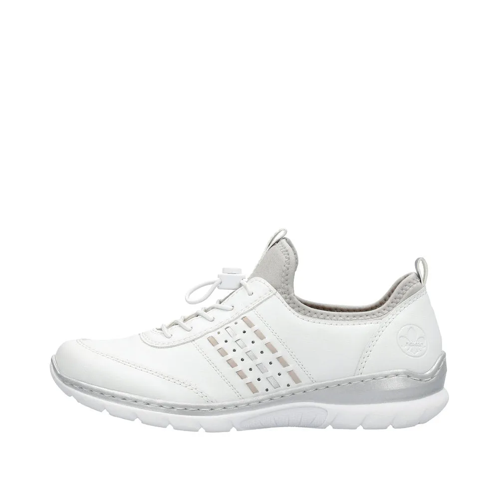 Ladies Rieker Lace Up Shoe White/Combination Style L3259-80 sale