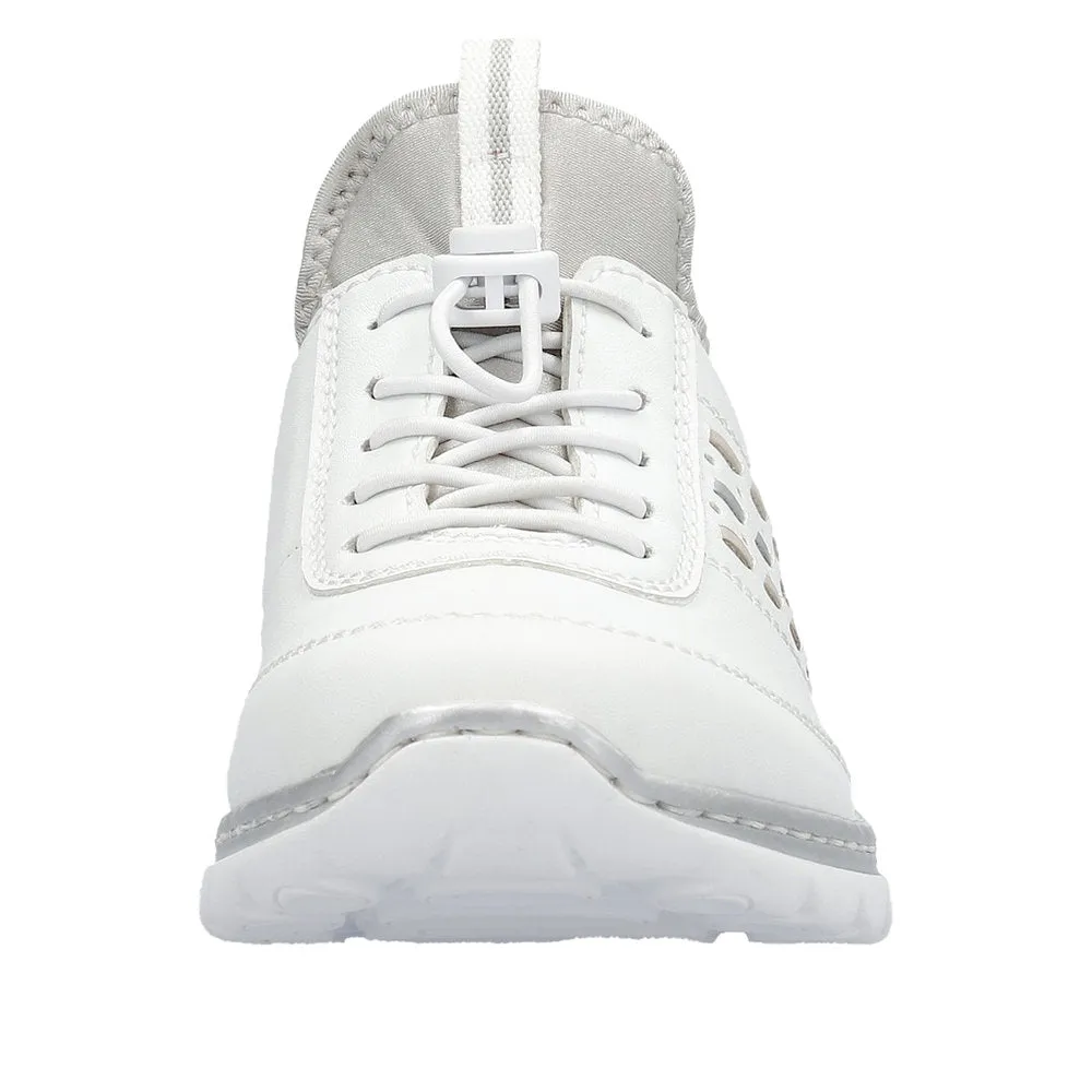 Ladies Rieker Lace Up Shoe White/Combination Style L3259-80 sale