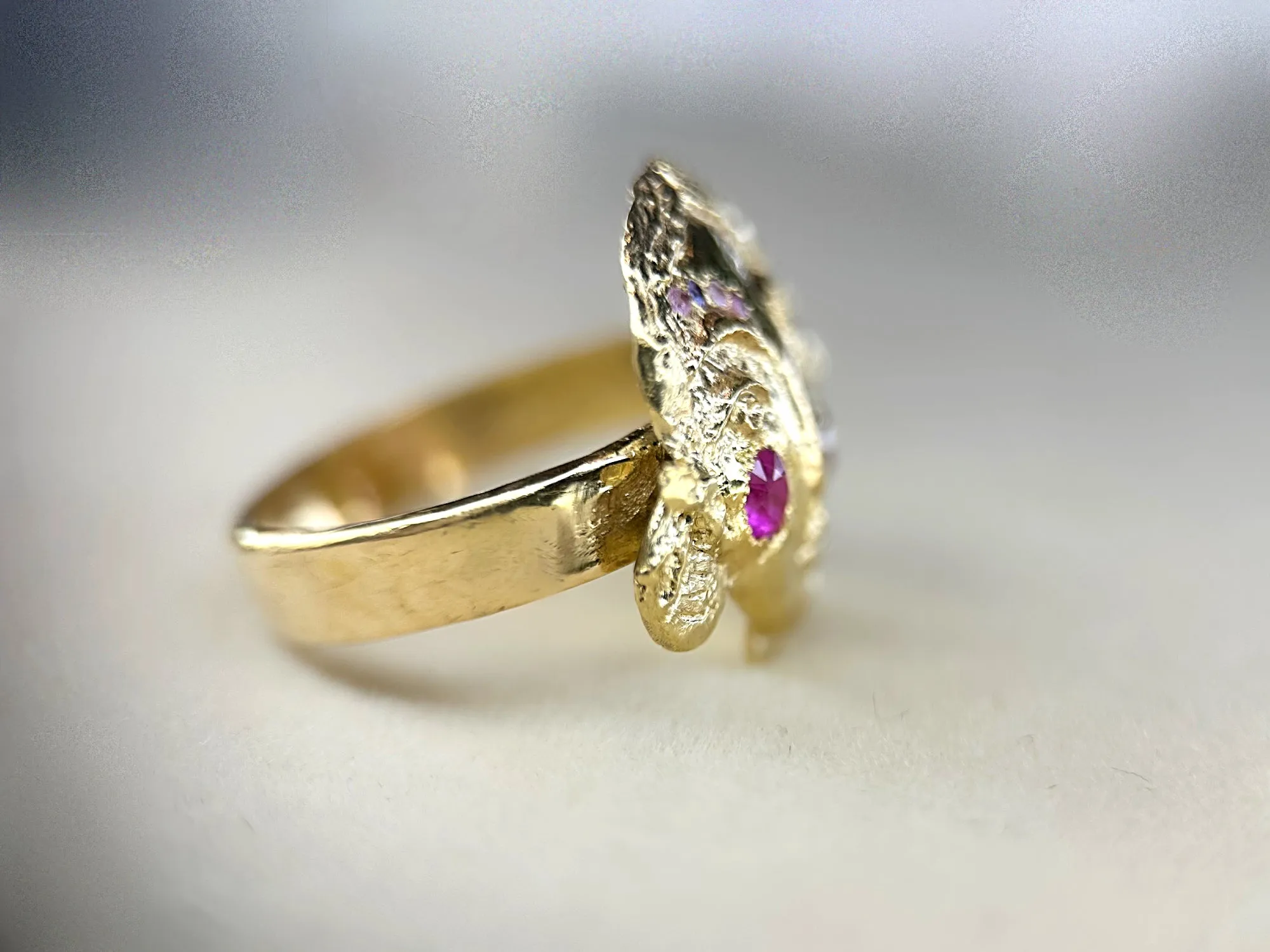 Lady in Love One Of A Kind 18 ct Gold Ring (Exclusive to Tomfoolery London)