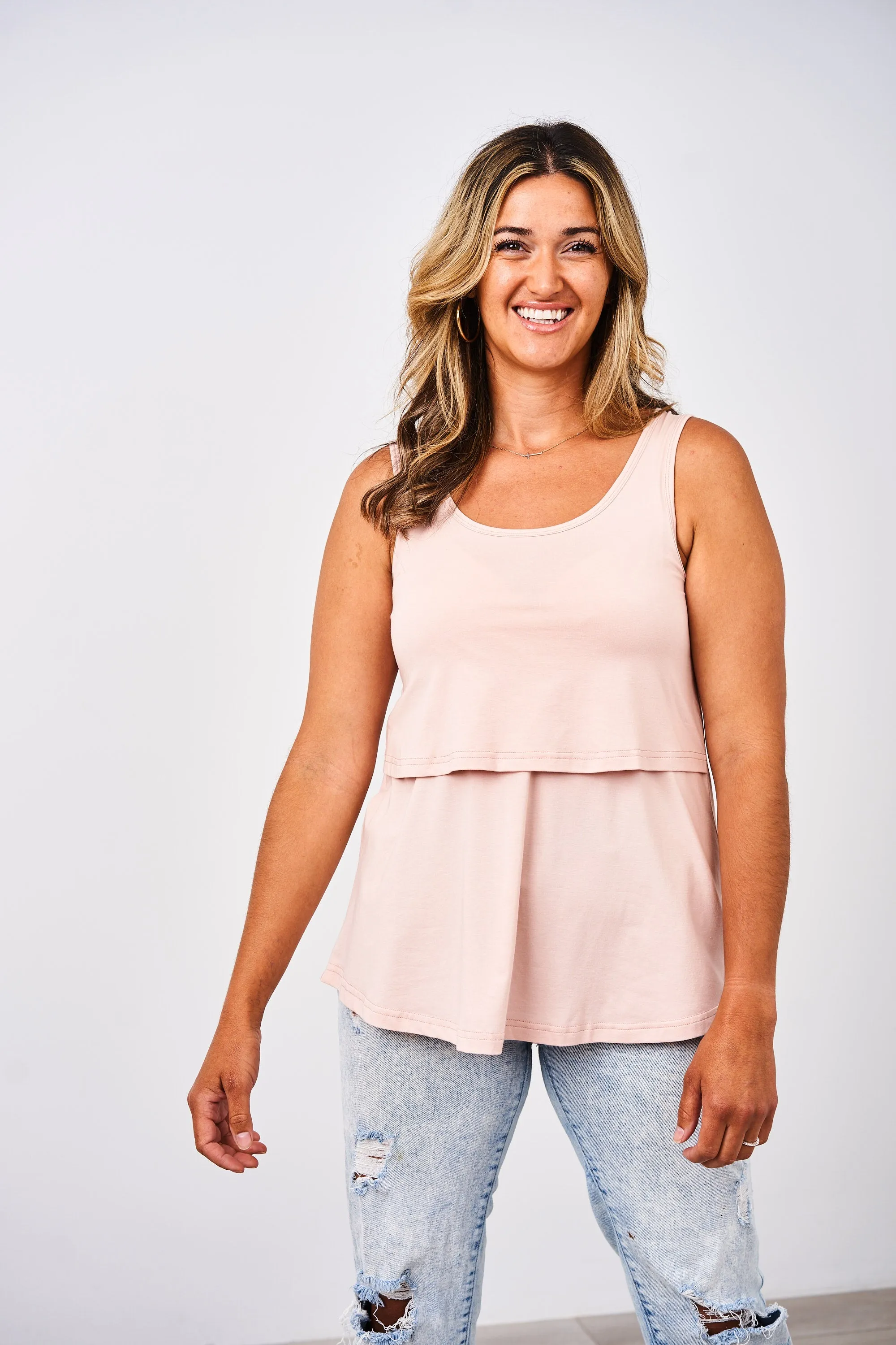 Latched Mama Cotton Swing Nursing Tank