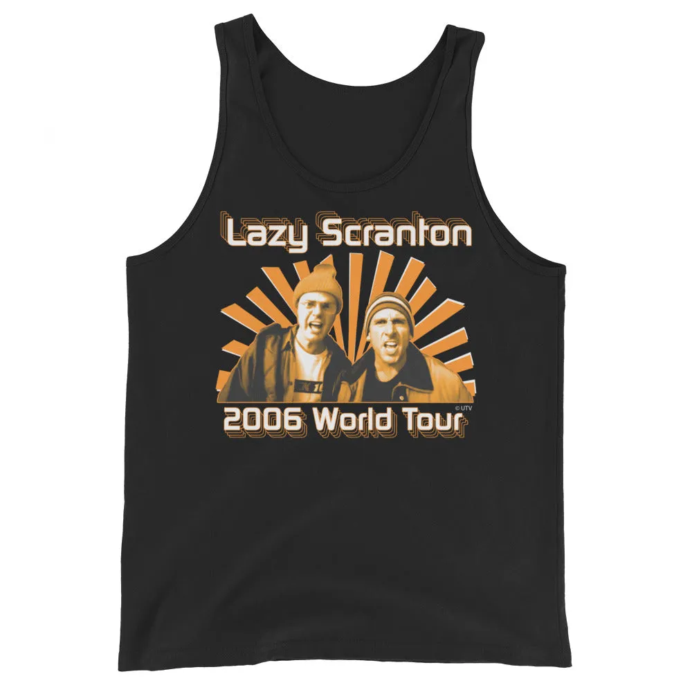 Lazy Scranton World Tour Men's Tank Top