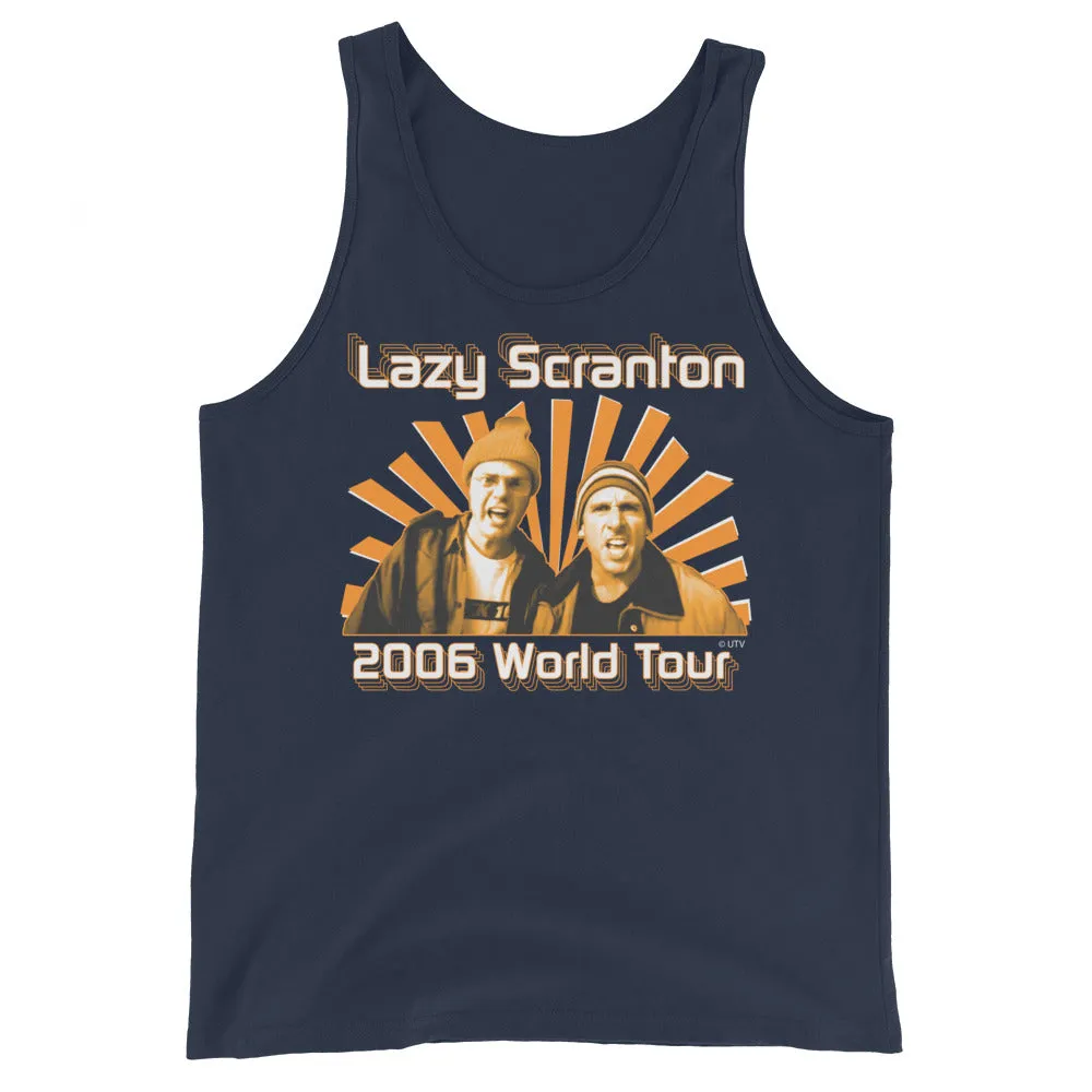 Lazy Scranton World Tour Men's Tank Top