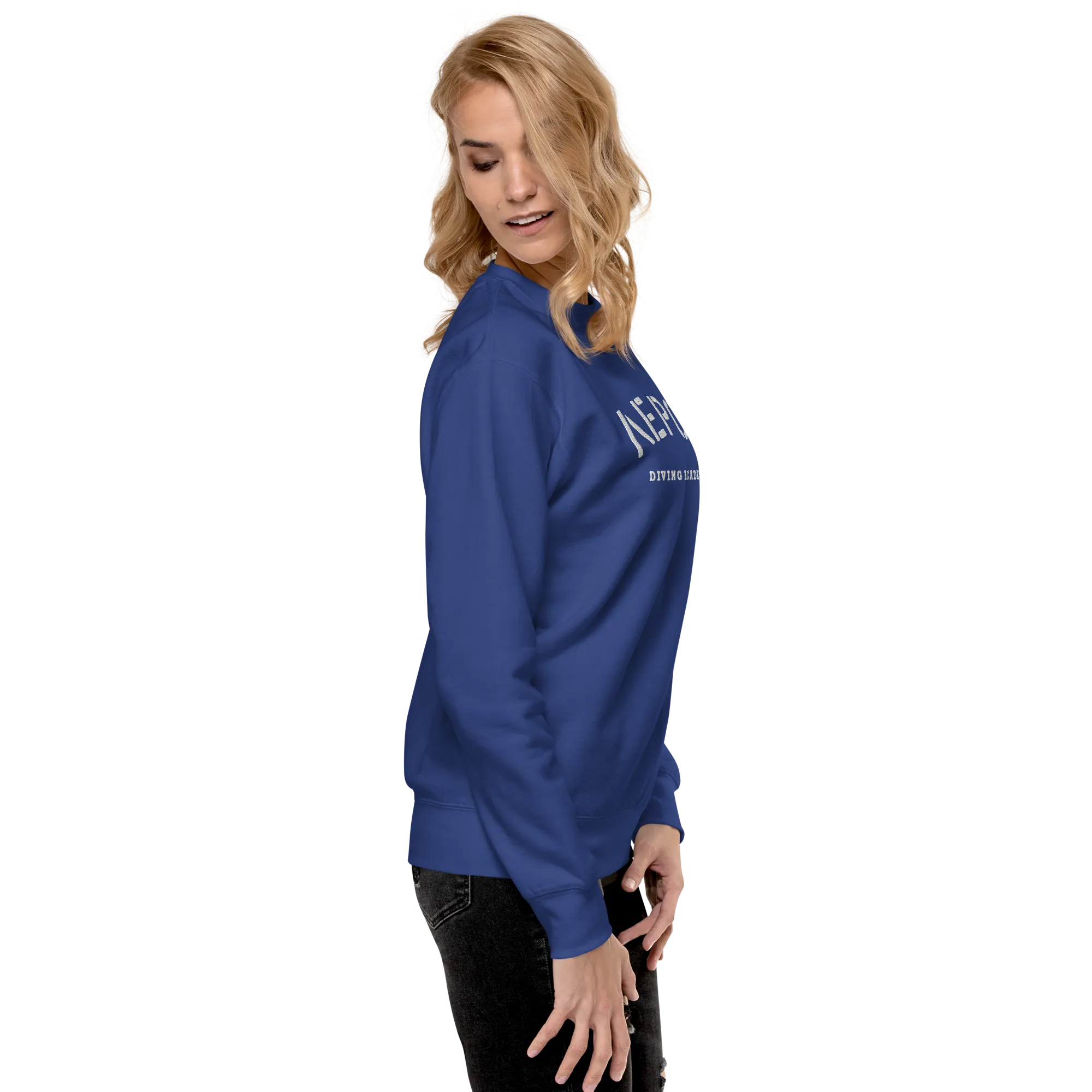 Leros Diving Academy Greece Embroidered Unisex Premium Sweatshirt