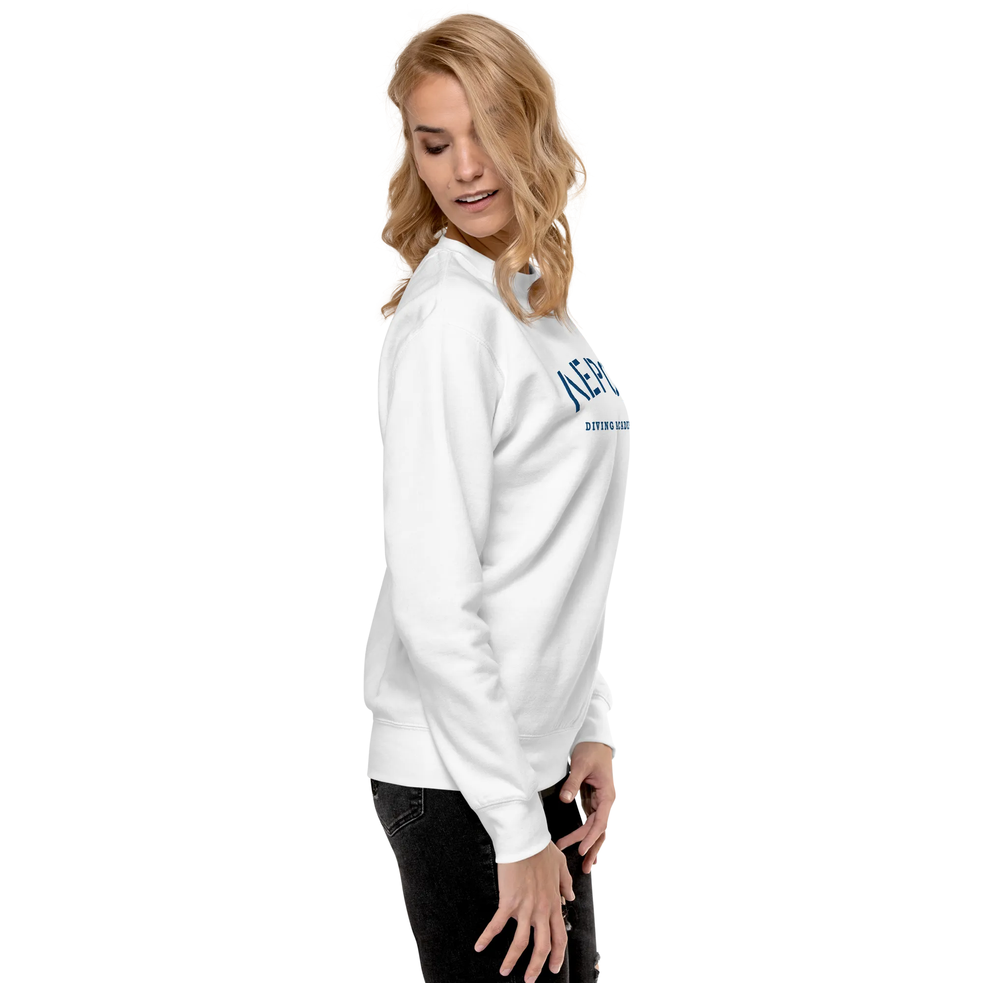 Leros Diving Academy Greece Embroidered Unisex Premium Sweatshirt