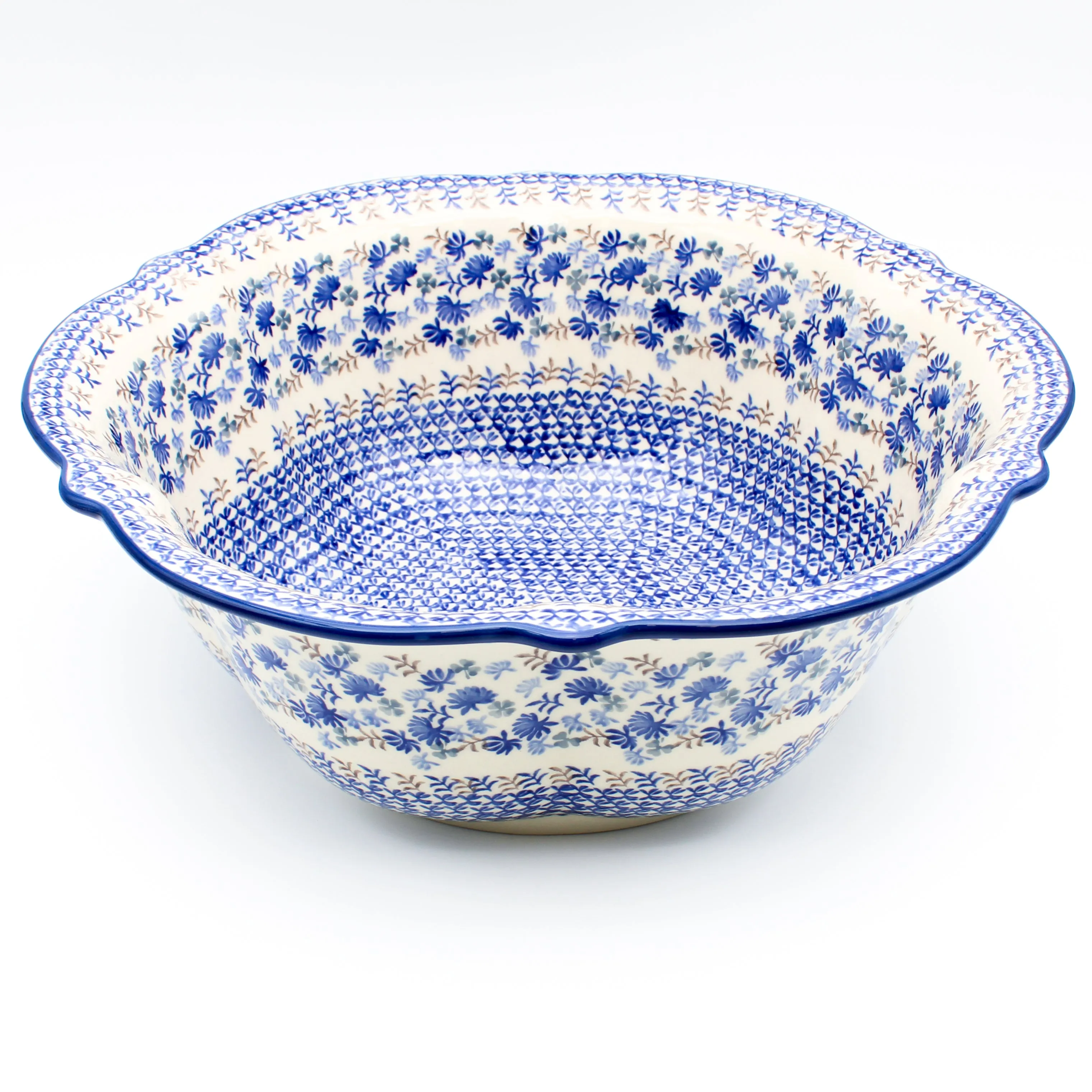 Lg Retro Bowl in Blue Thistle