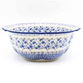 Lg Retro Bowl in Blue Thistle