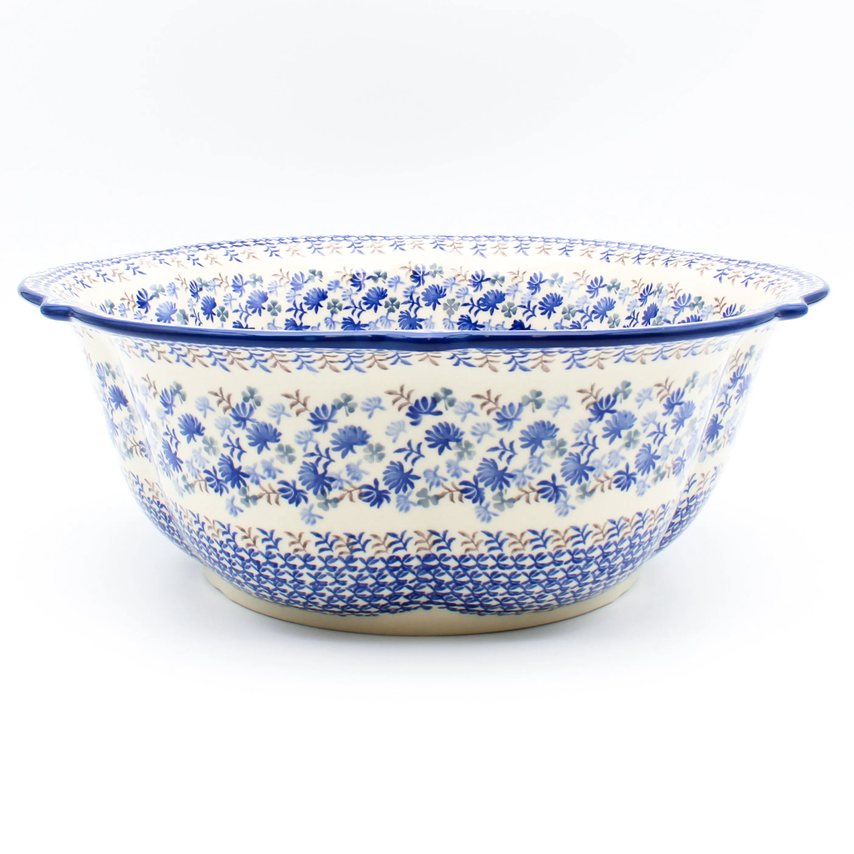 Lg Retro Bowl in Blue Thistle