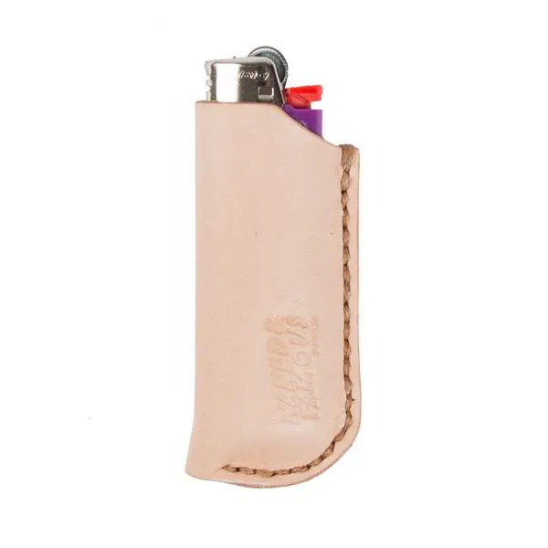 Lighter Case - Bovine Leather - Natural Tan